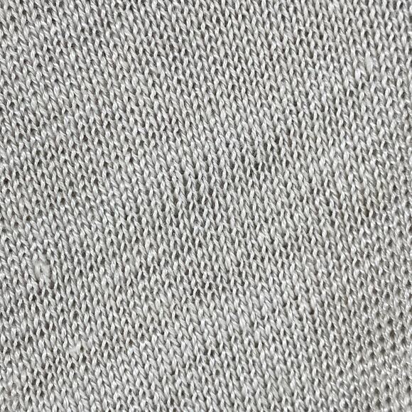 THEORY Cardigan Womens PS Linen Blend Long Curved Shawl Open Front Dolman Gray - Picture 3 of 10